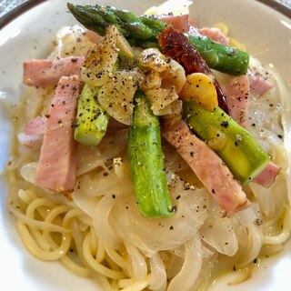 在宅ランチ♫新玉ねぎとベーコンの優しい甘さパスタ